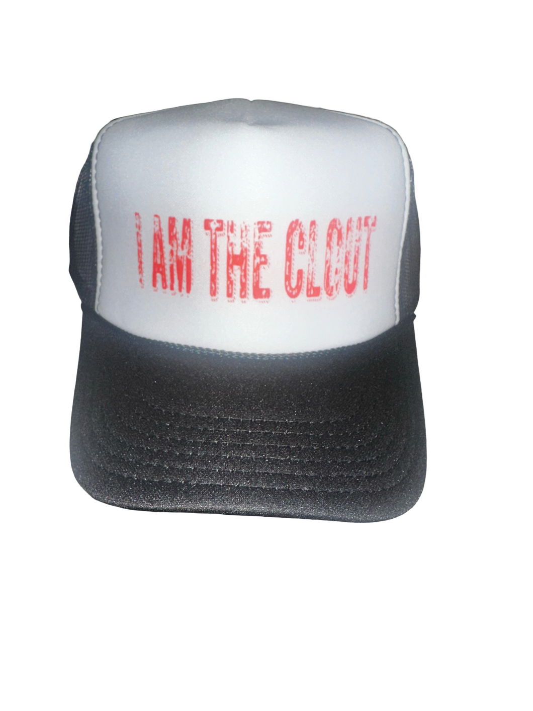 (IAmTheClout) Black and Red Trucker Hat